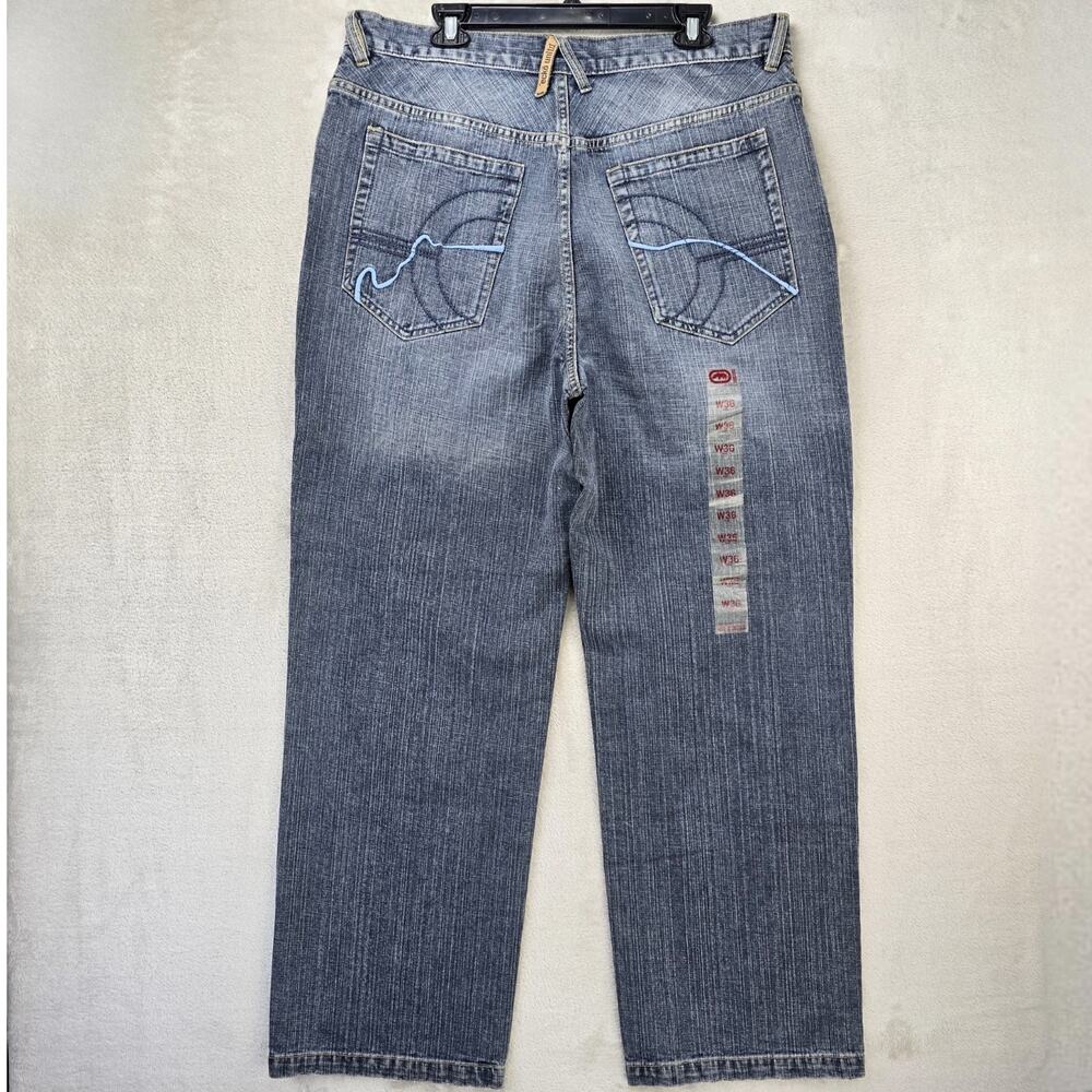 Vintage Y2K 90s Ecko Unltd Baggy Jeans 36x32 Skater Hip Hop Urbanwear Denim